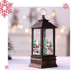 Christmas Table Decoration Glitter Snow LED Box
